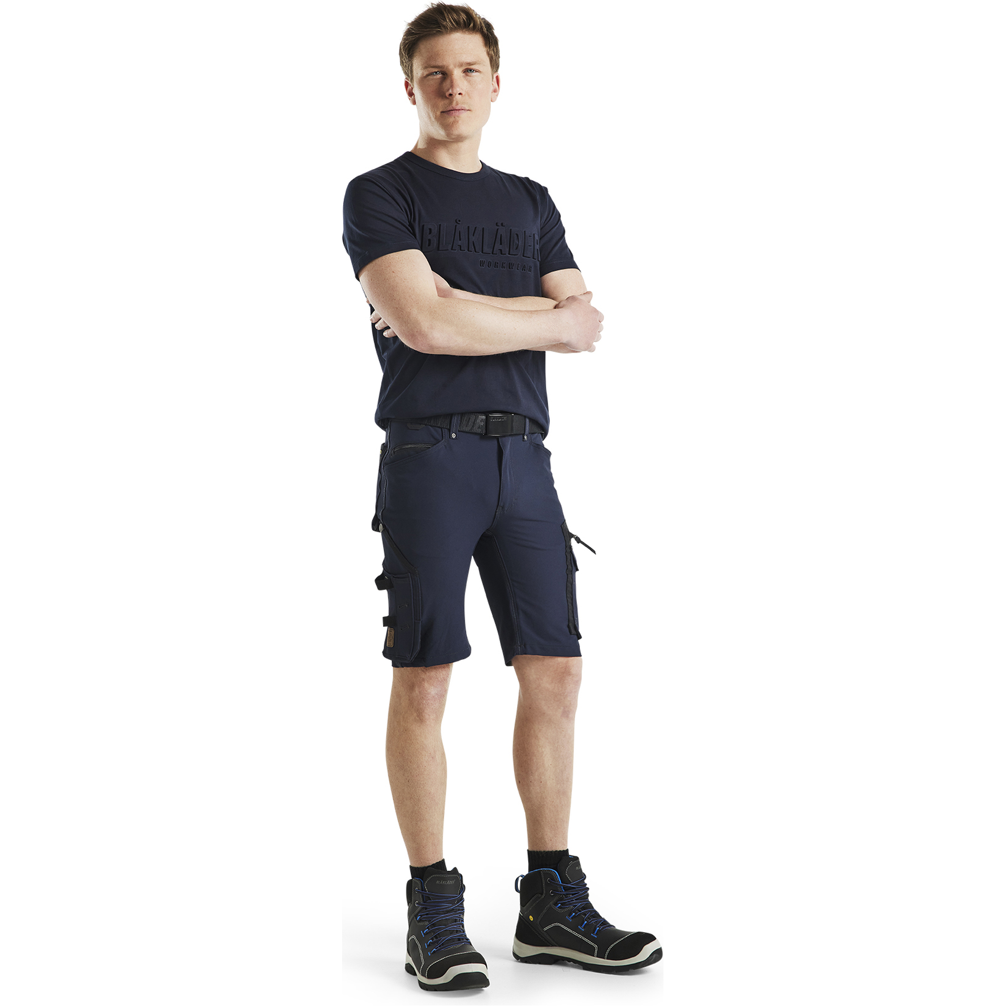 Blaklader X1900 4-Way Stretch Craftsman Shorts, Dark Navy/Black (5)
