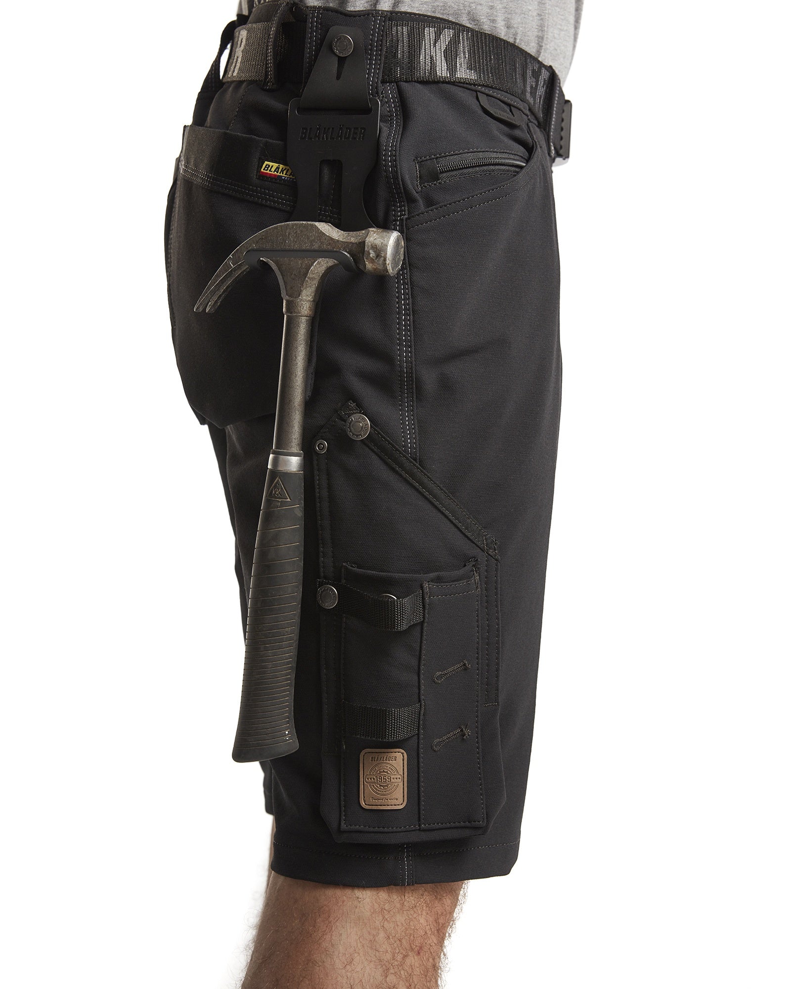 Blaklader X1900 4-Way Stretch Craftsman Shorts, Black (8)