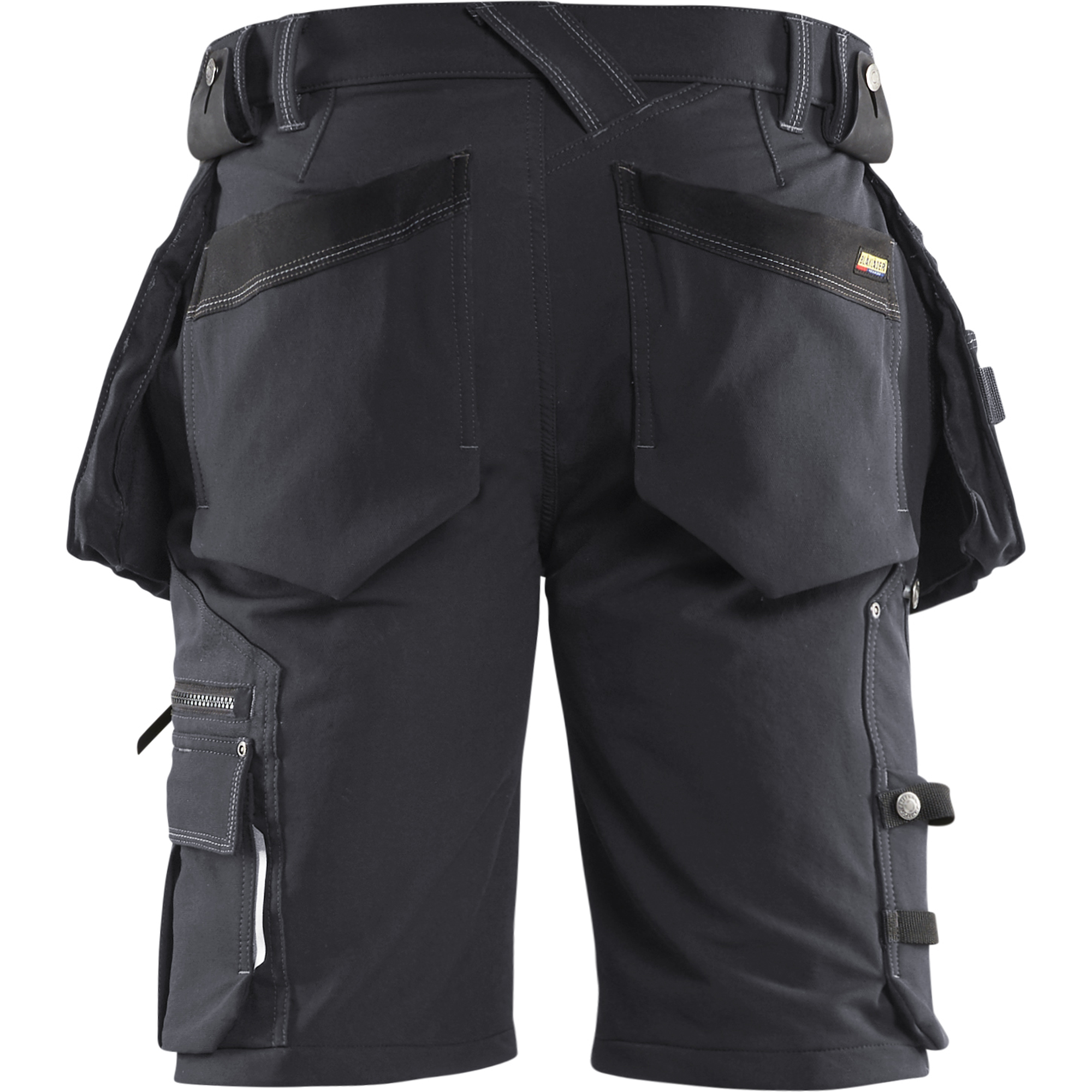 Blaklader X1900 4-Way Stretch Craftsman Shorts, Dark Grey/Black (4)