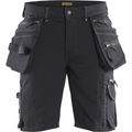 Blaklader X1900 4-Way Stretch Craftsman Shorts, Dark Grey/Black