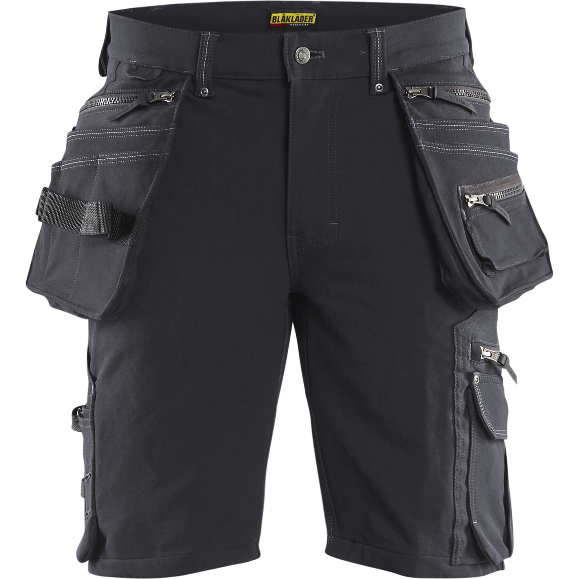 Blaklader X1900 4-Way Stretch Craftsman Shorts, Dark Grey/Black