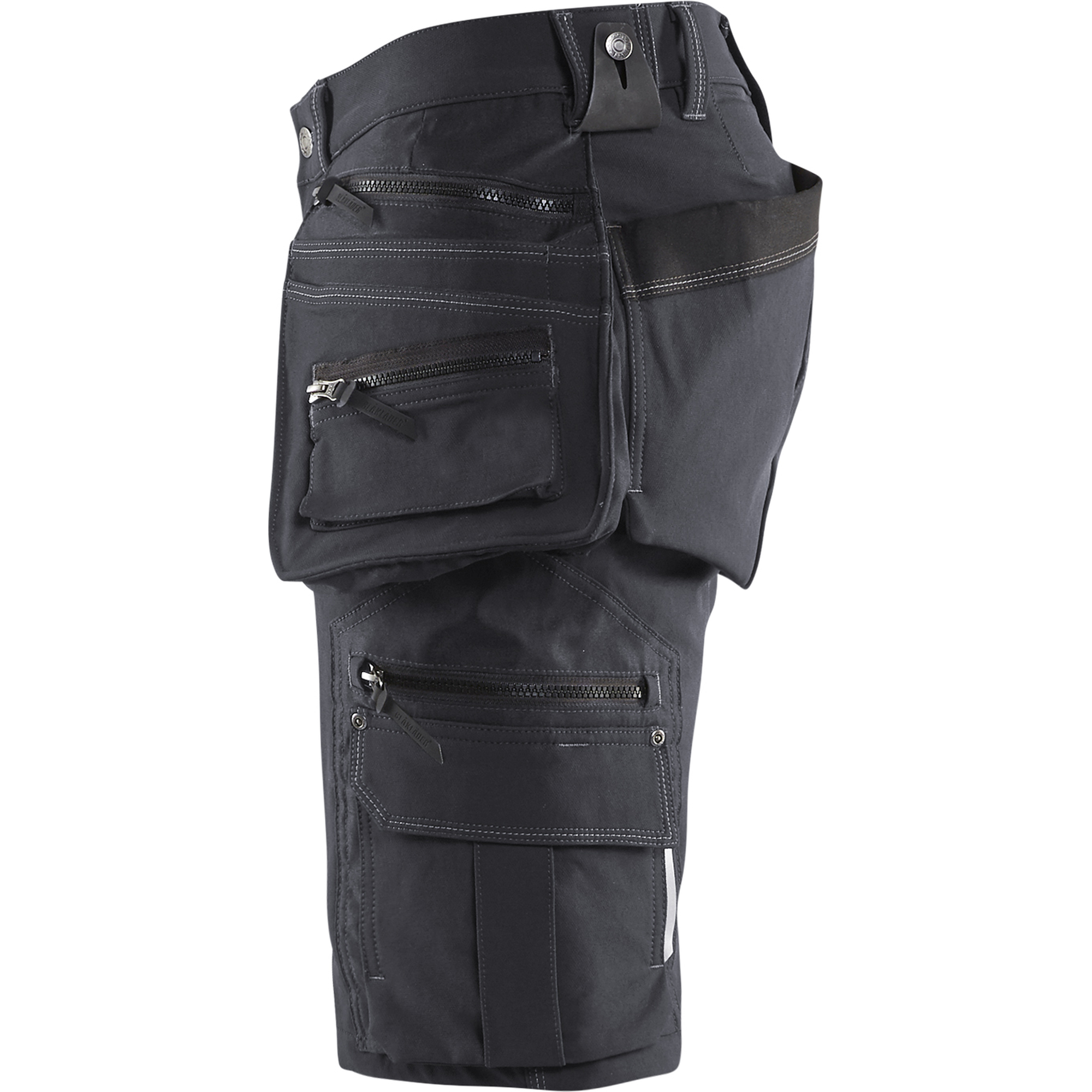 Blaklader X1900 4-Way Stretch Craftsman Shorts, Dark Grey/Black (3)