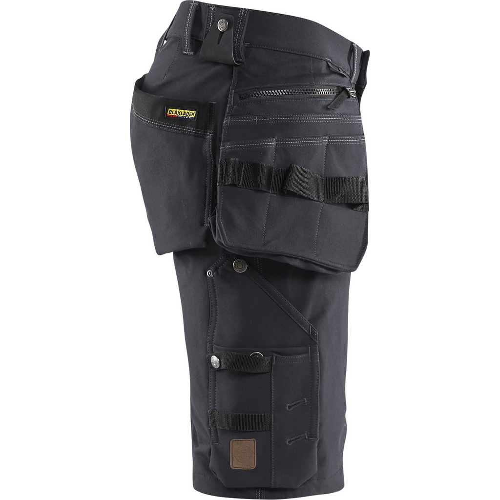Blaklader X1900 4-Way Stretch Craftsman Shorts, Dark Grey/Black (2)