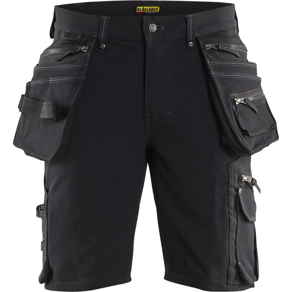 Blaklader X1900 4-Way Stretch Craftsman Shorts, Black