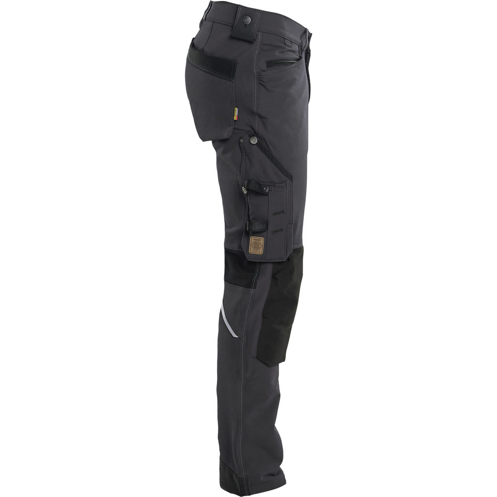 Blaklader X1900 4-Way Stretch Craftsman Work Trousers, Dark Grey/Black (2)