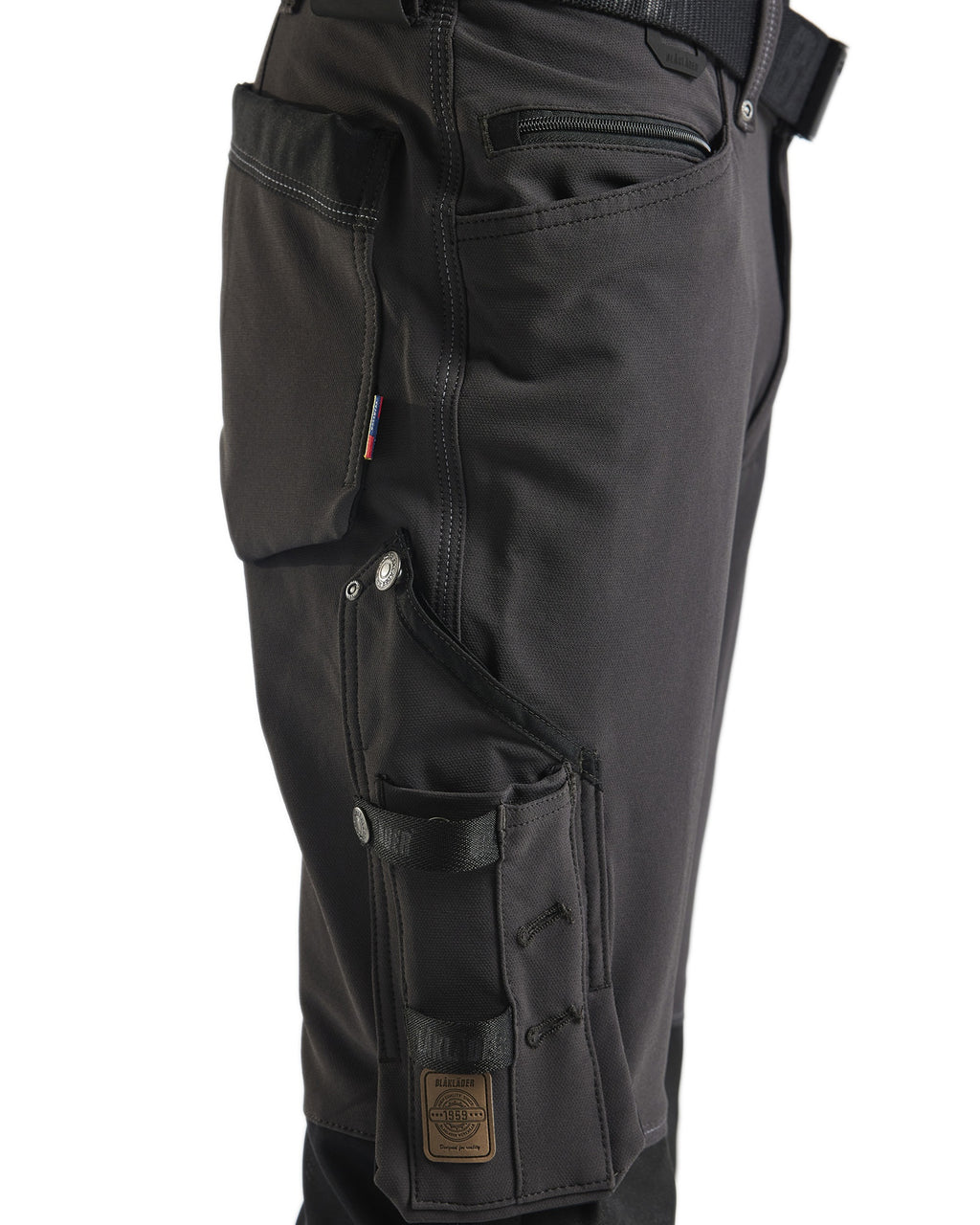 Blaklader X1900 4-Way Stretch Craftsman Work Trousers, Dark Grey/Black (6)