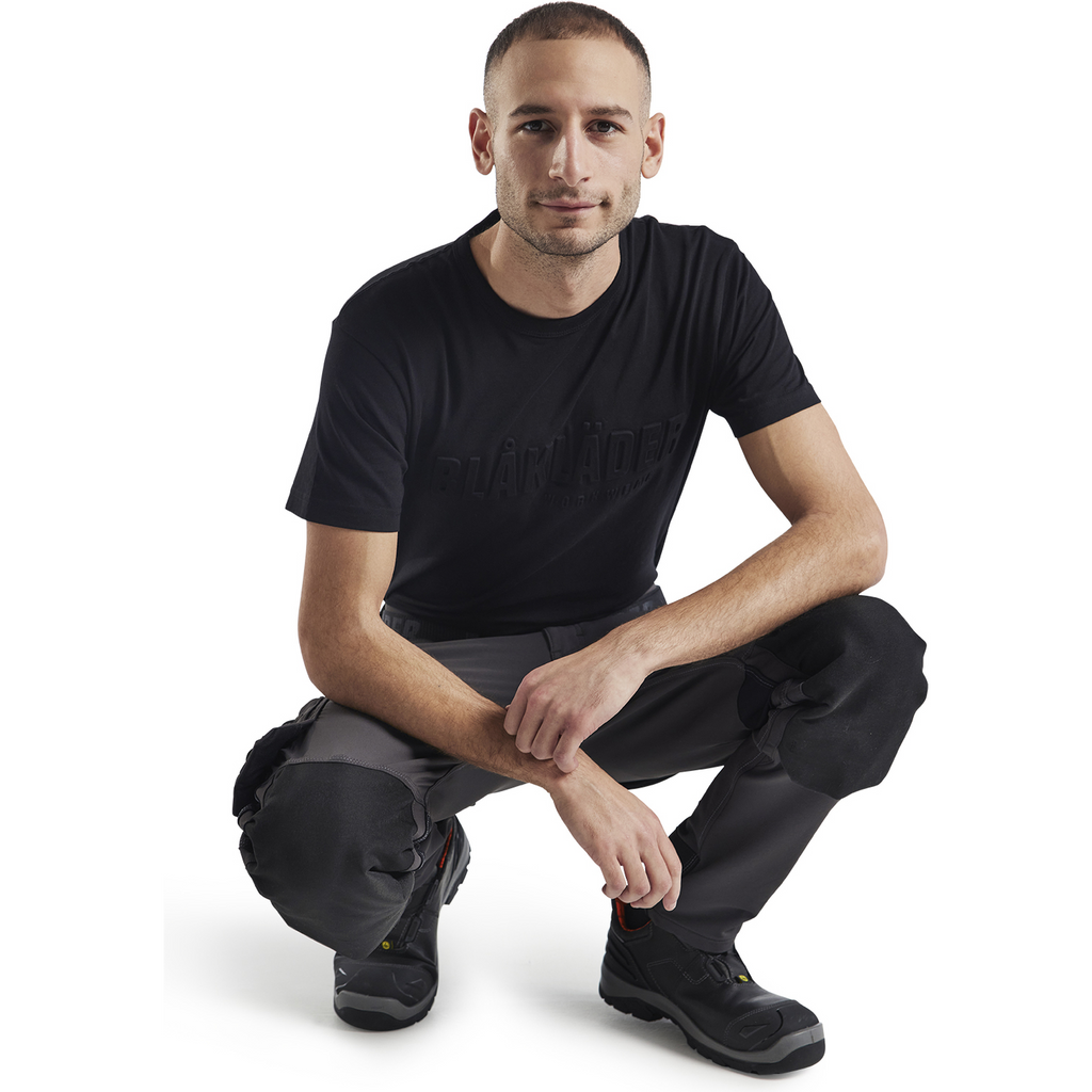 Blaklader X1900 4-Way Stretch Craftsman Work Trousers, Dark Grey/Black (9)
