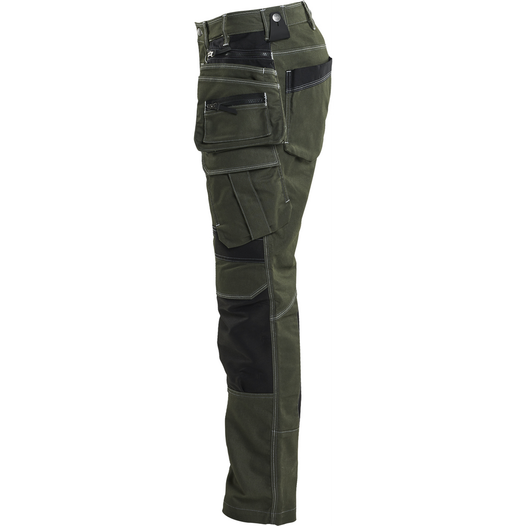 Blaklader X1900 Stretch Craftsman Work Trousers, Forest Green/Black (3)