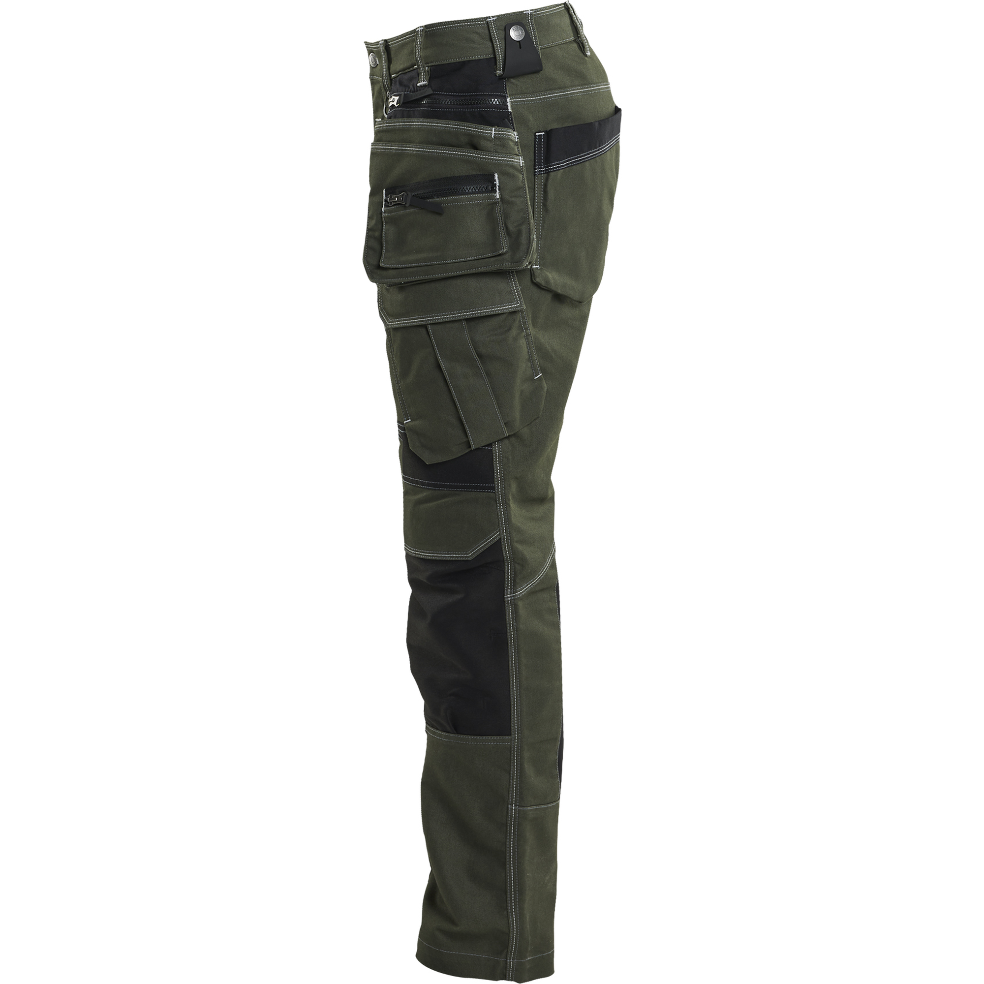 Blaklader X1900 Stretch Craftsman Work Trousers, Forest Green/Black (3)