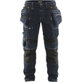 Blaklader X1900 Stretch Craftsman Work Trousers, Navy/Black