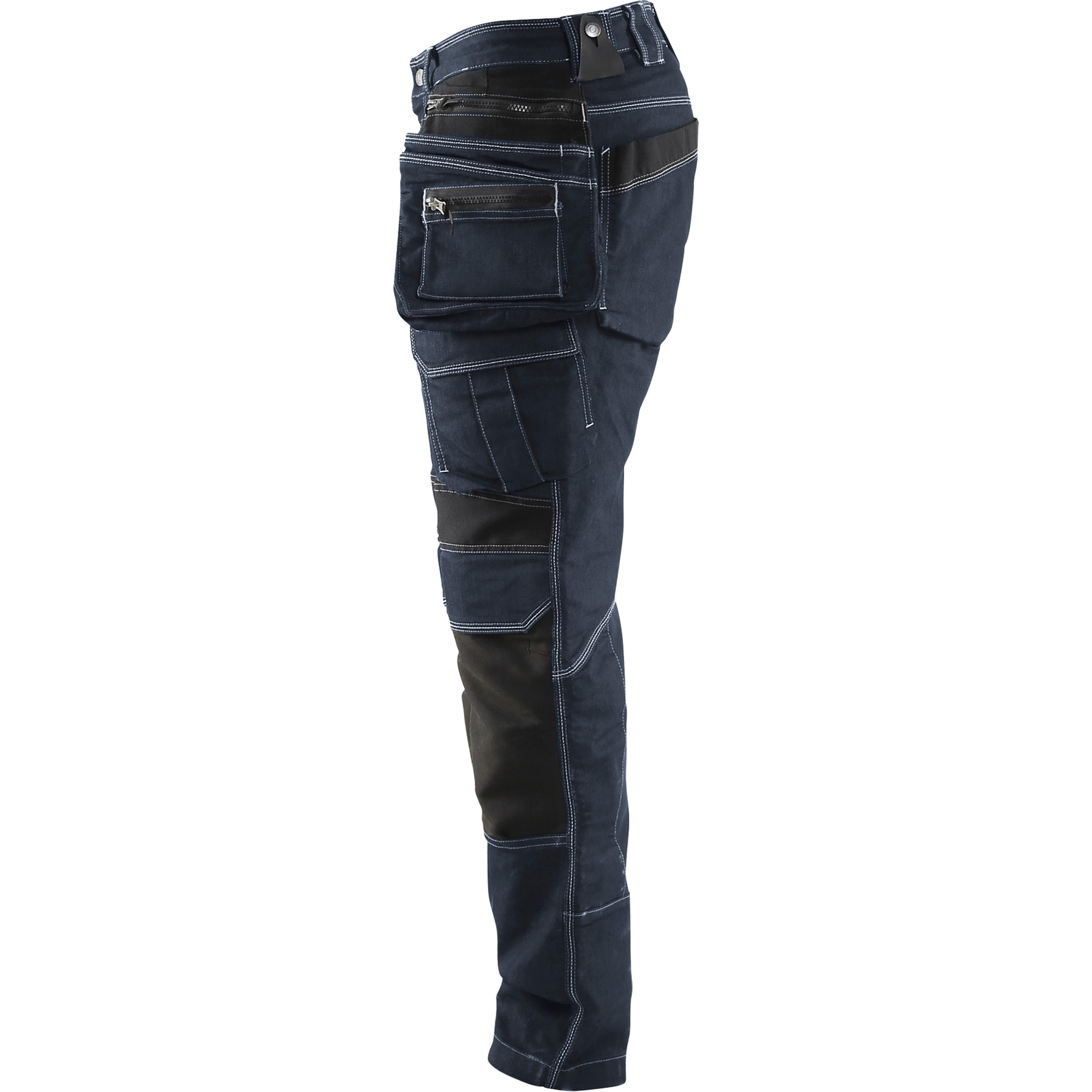 Blaklader X1900 Stretch Craftsman Work Trousers, Navy/Black (3)
