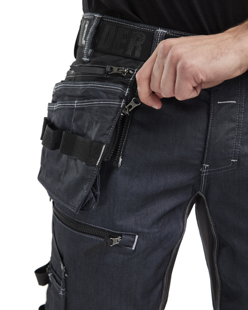 Blaklader X1900 Stretch Craftsman Work Trousers, Navy/Black (9)