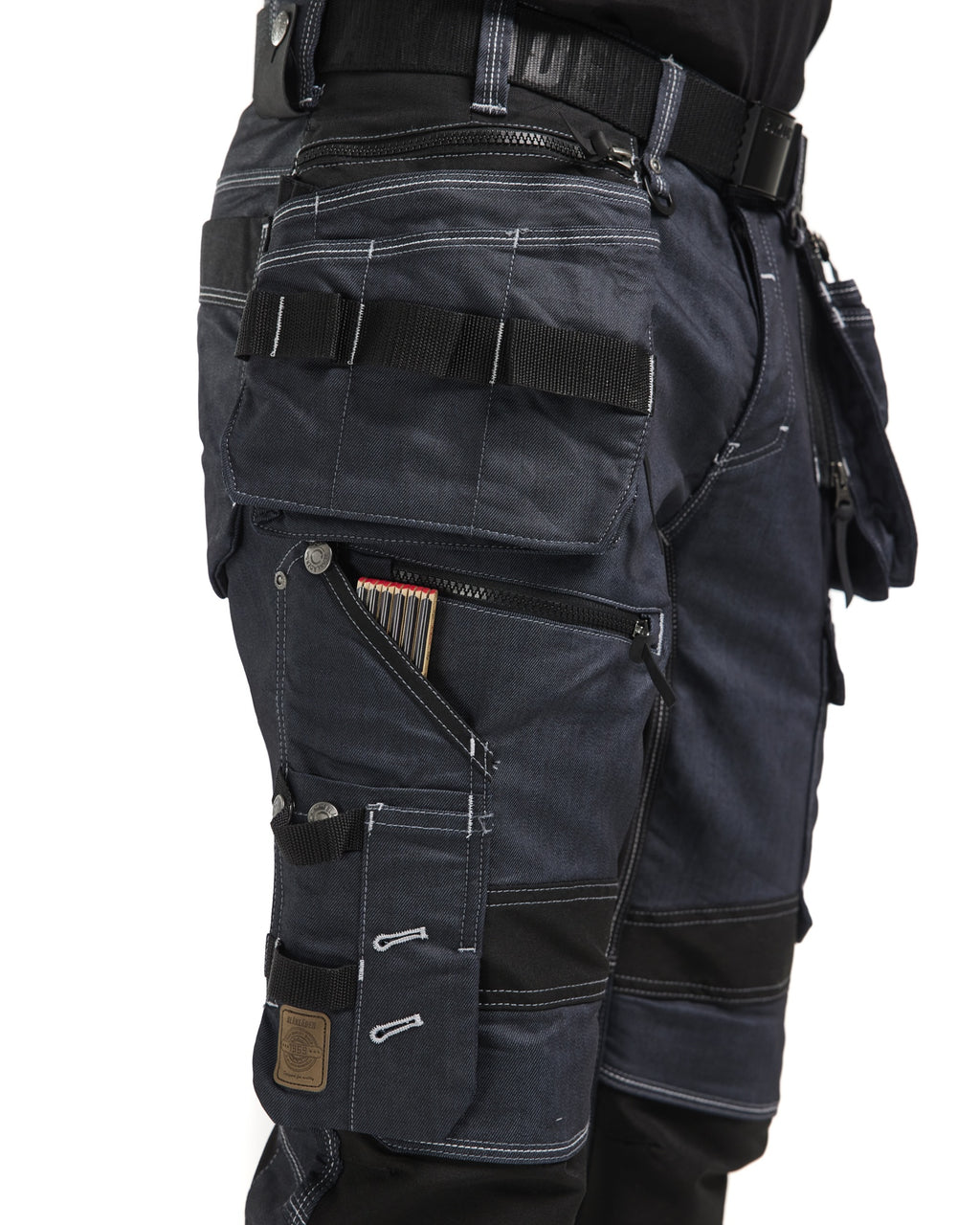 Blaklader X1900 Stretch Craftsman Work Trousers, Navy/Black (10)