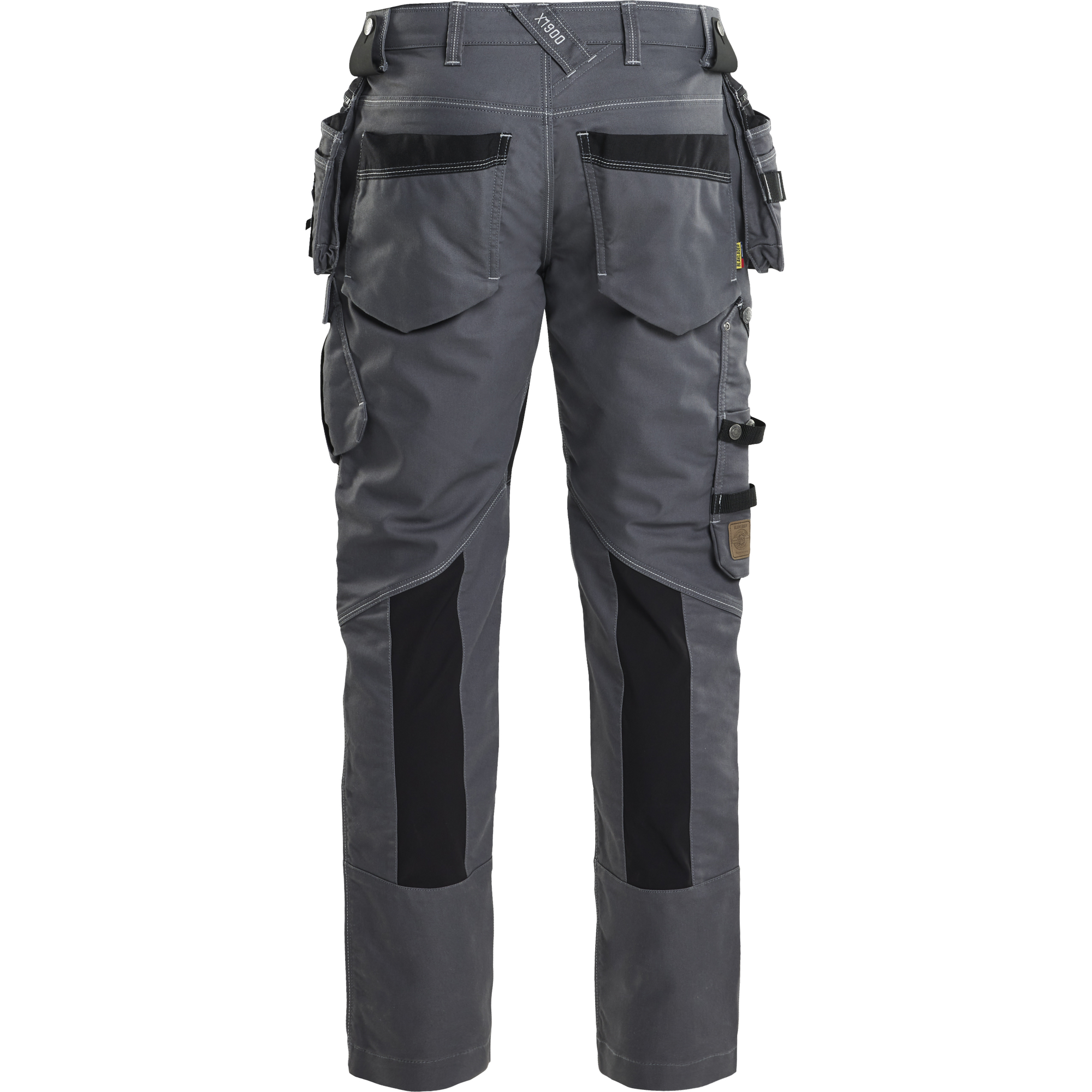 Blaklader X1900 Stretch Craftsman Work Trousers, Medium Grey/Black (3)