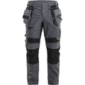 Blaklader X1900 Stretch Craftsman Work Trousers, Medium Grey/Black