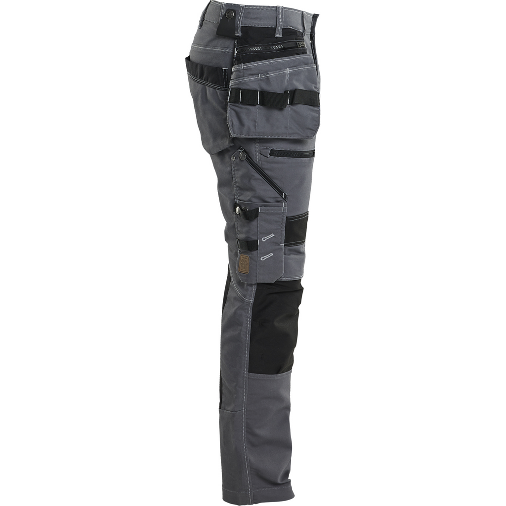Blaklader X1900 Stretch Craftsman Work Trousers, Medium Grey/Black (2)