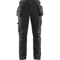 Blaklader X1900 Stretch Craftsman Work Trousers, Black/Black