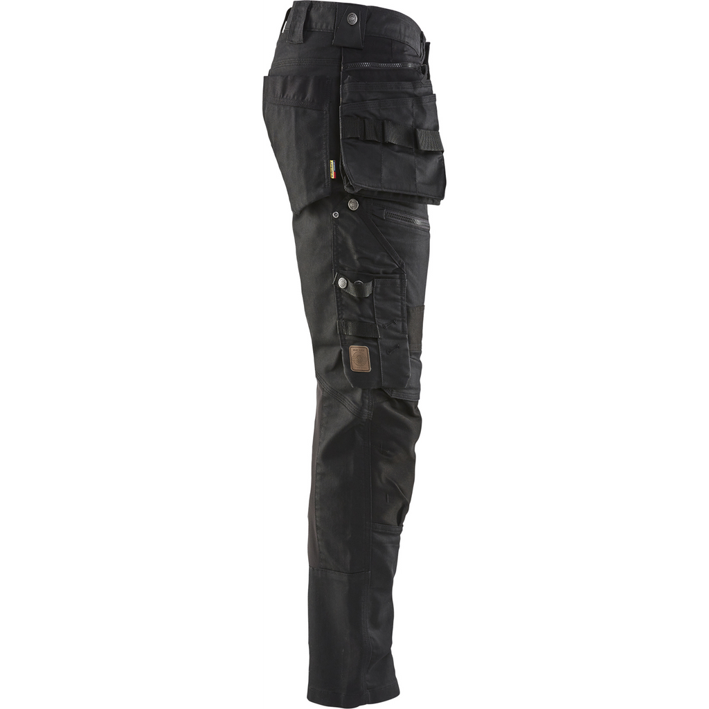 Blaklader X1900 Stretch Craftsman Work Trousers, Black/Black (2)