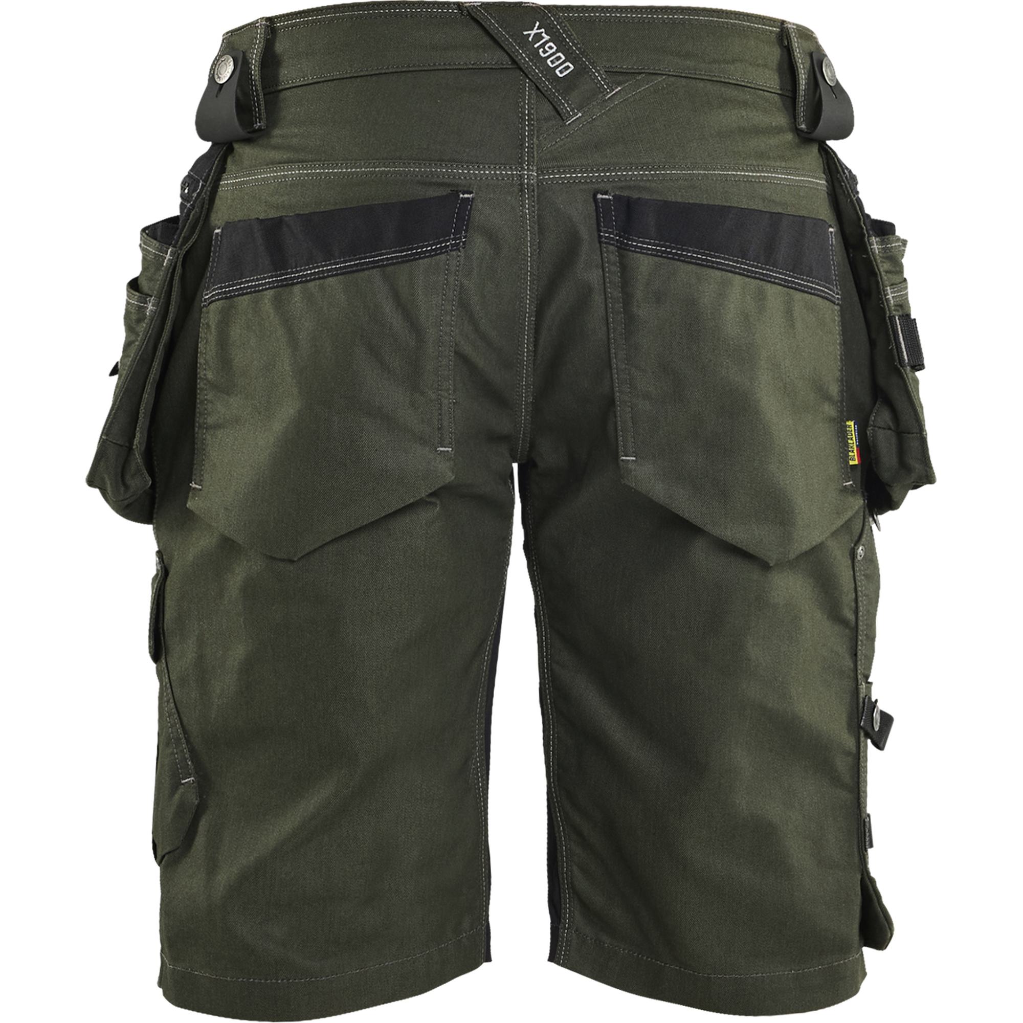 Blaklader X1900 Stretch Craftsman Shorts, Forest Green/Black (4)