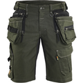 Blaklader X1900 Stretch Craftsman Shorts, Forest Green/Black