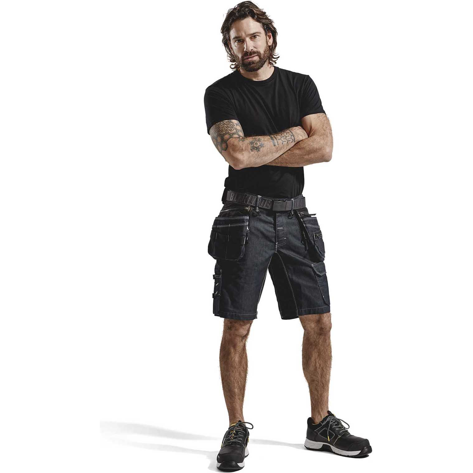 Blaklader X1900 Stretch Craftsman Shorts, Navy/Black (5)