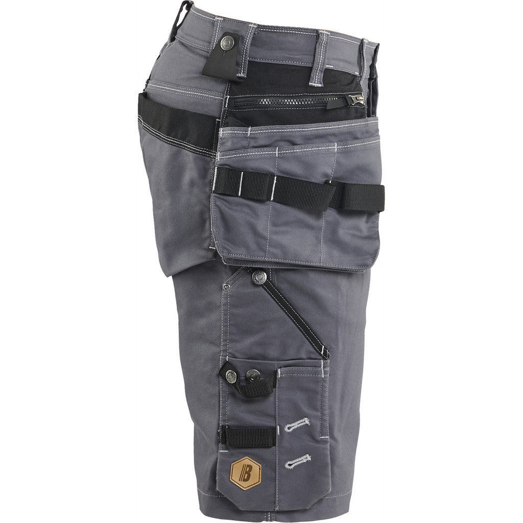 Blaklader X1900 Stretch Craftsman Shorts, Medium Grey/Black (2)