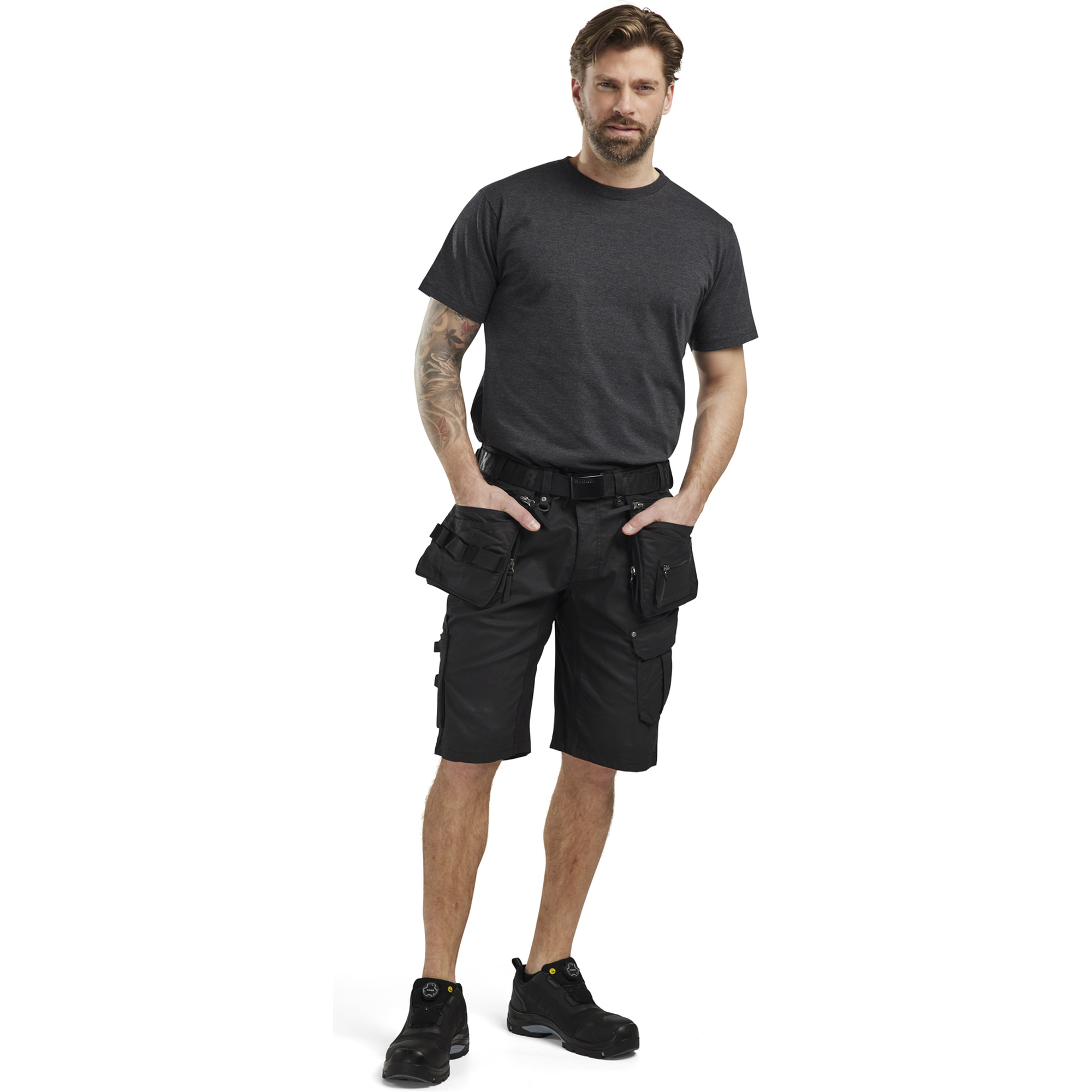 Blaklader X1900 Stretch Craftsman Shorts, Black/Black (5)