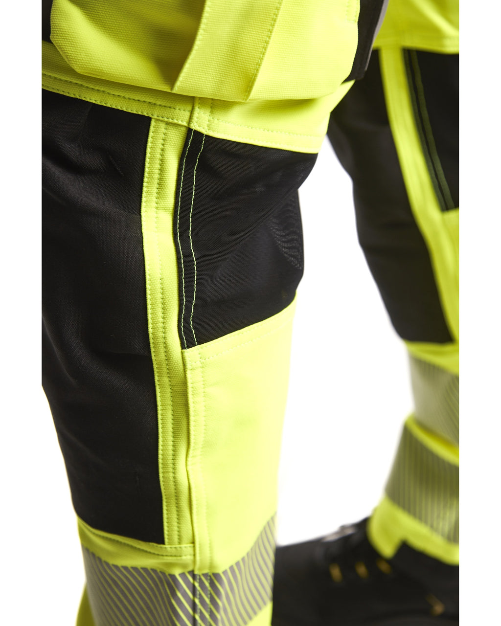 Blaklader High Vis 4-Way Stretch Work Trousers, Yellow/Black (9)