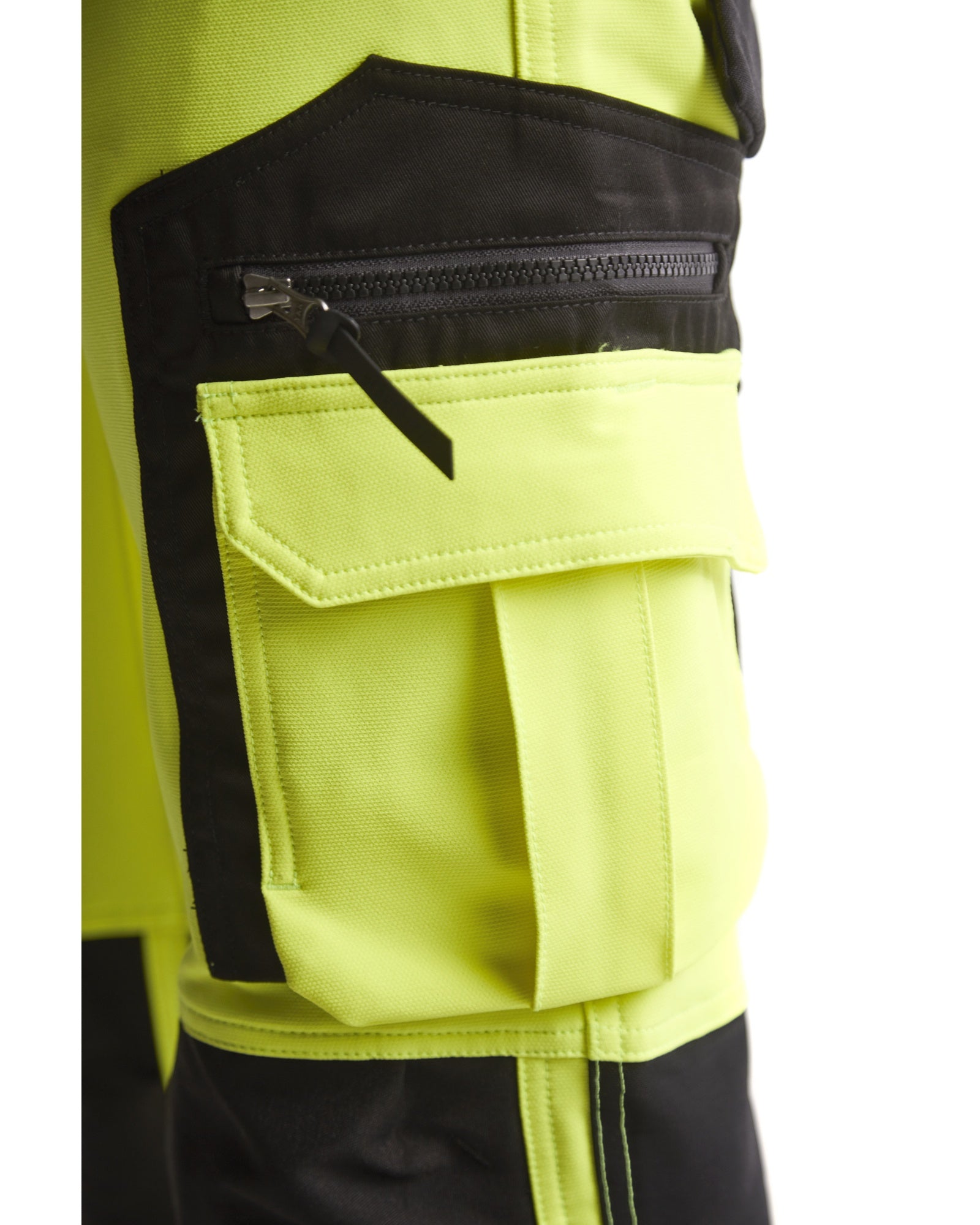 Blaklader High Vis 4-Way Stretch Work Trousers, Yellow/Black (11)