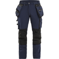 Blaklader X1900 4-Way Stretch Craftsman Work Trousers, Dark Navy/Black