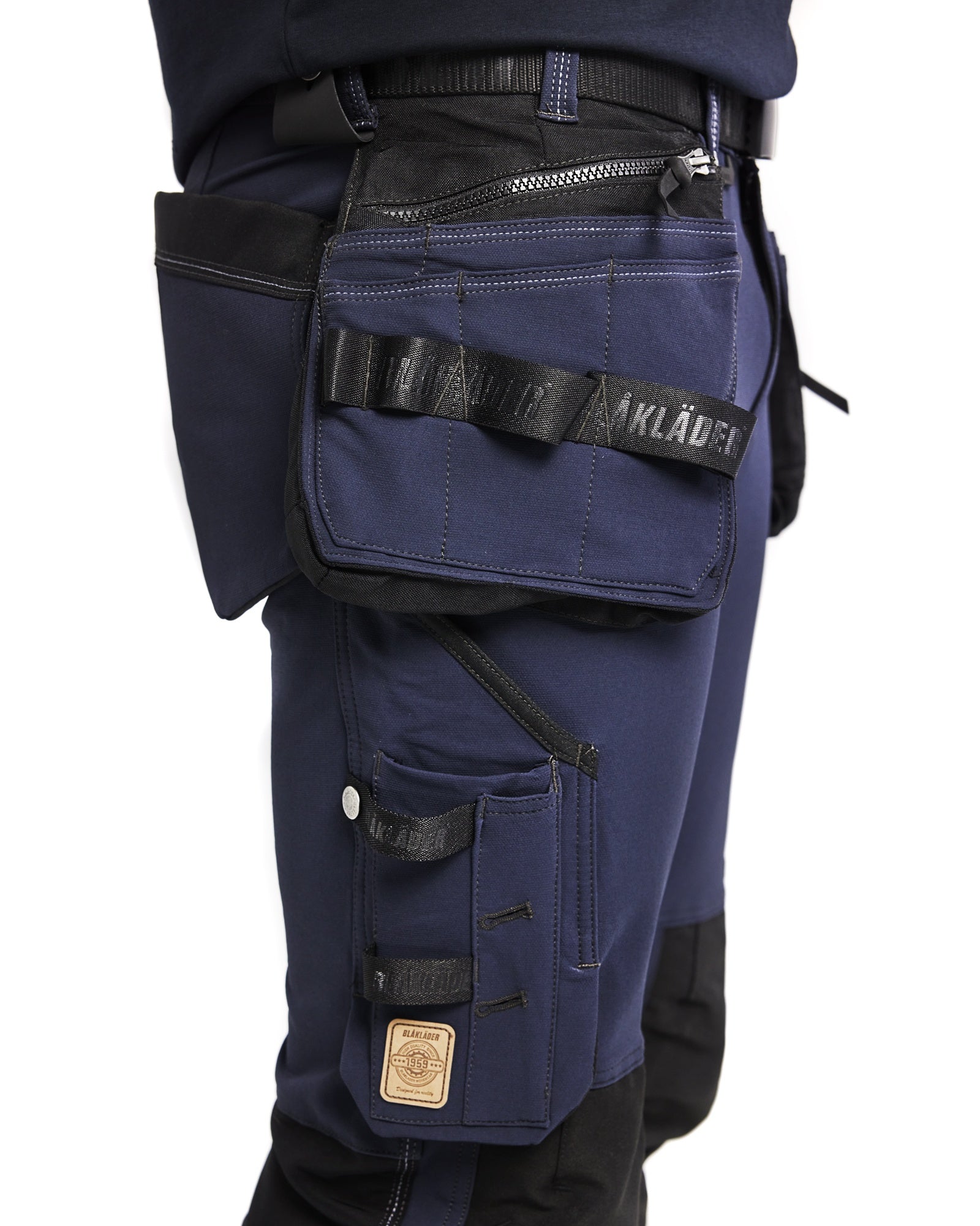 Blaklader X1900 4-Way Stretch Craftsman Work Trousers, Dark Navy/Black (9)