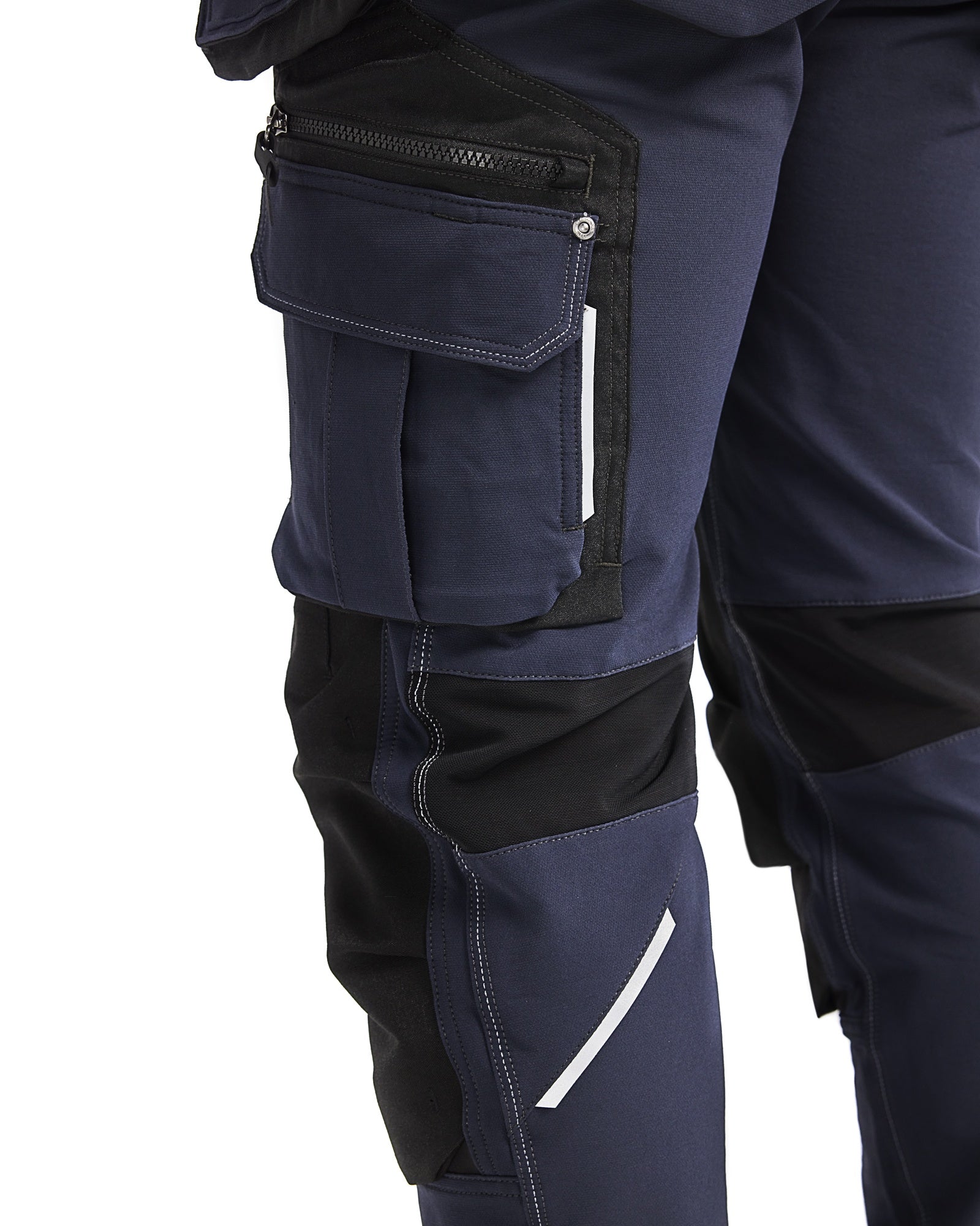 Blaklader X1900 4-Way Stretch Craftsman Work Trousers, Dark Navy/Black (10)