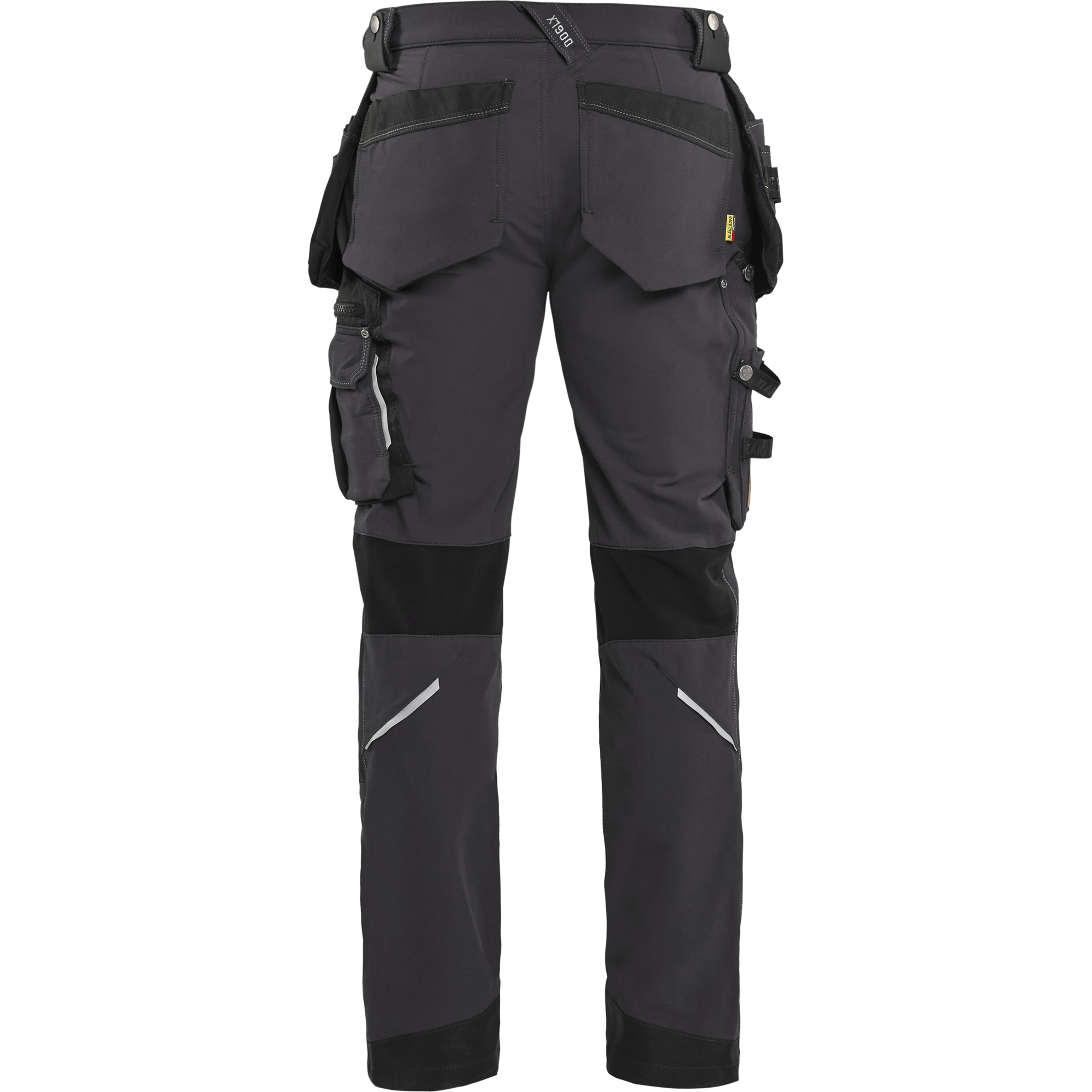Blaklader X1900 4-Way Stretch Craftsman Work Trousers, Dark Grey/Black (4)