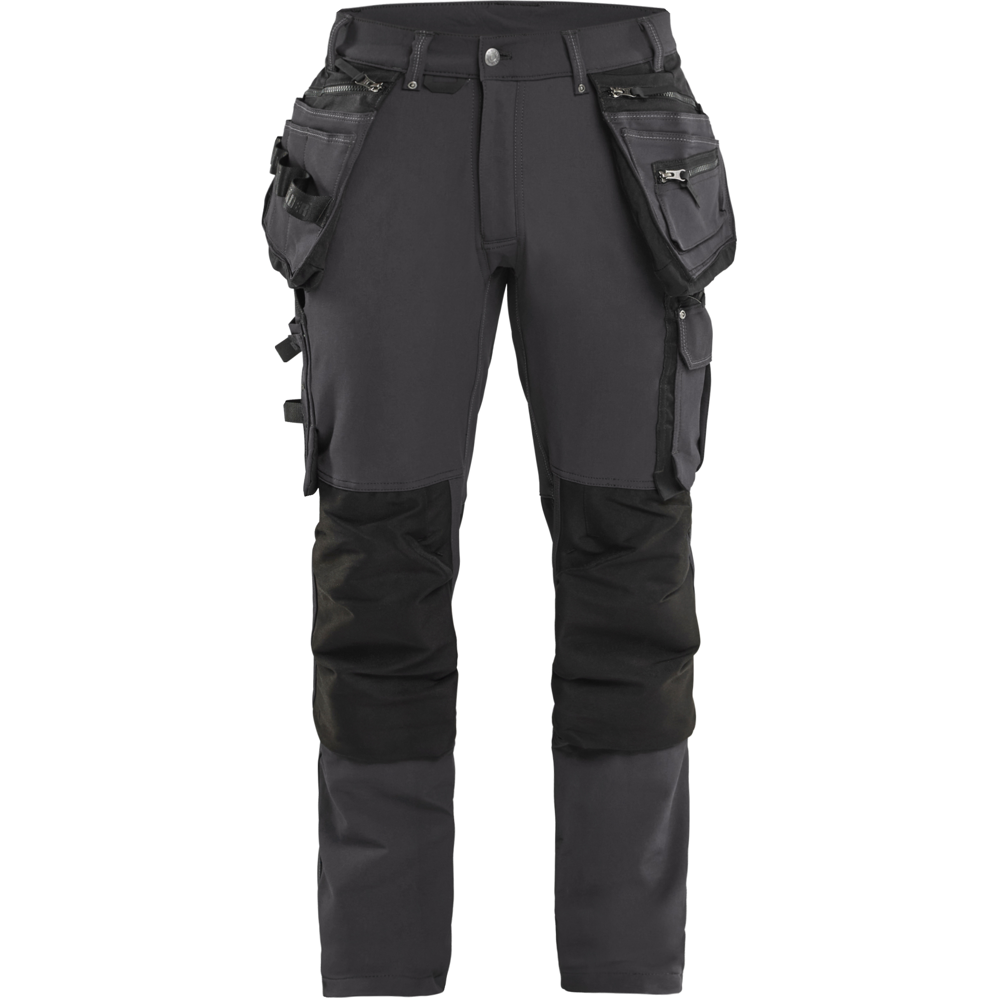 Blaklader X1900 4-Way Stretch Craftsman Work Trousers, Dark Grey/Black