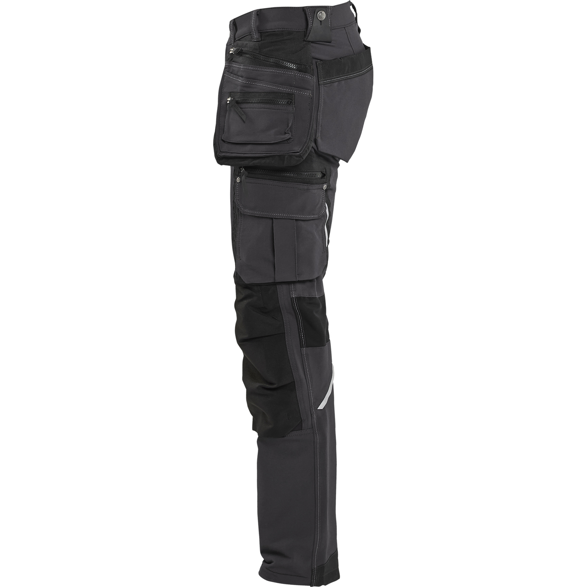 Blaklader X1900 4-Way Stretch Craftsman Work Trousers, Dark Grey/Black (3)