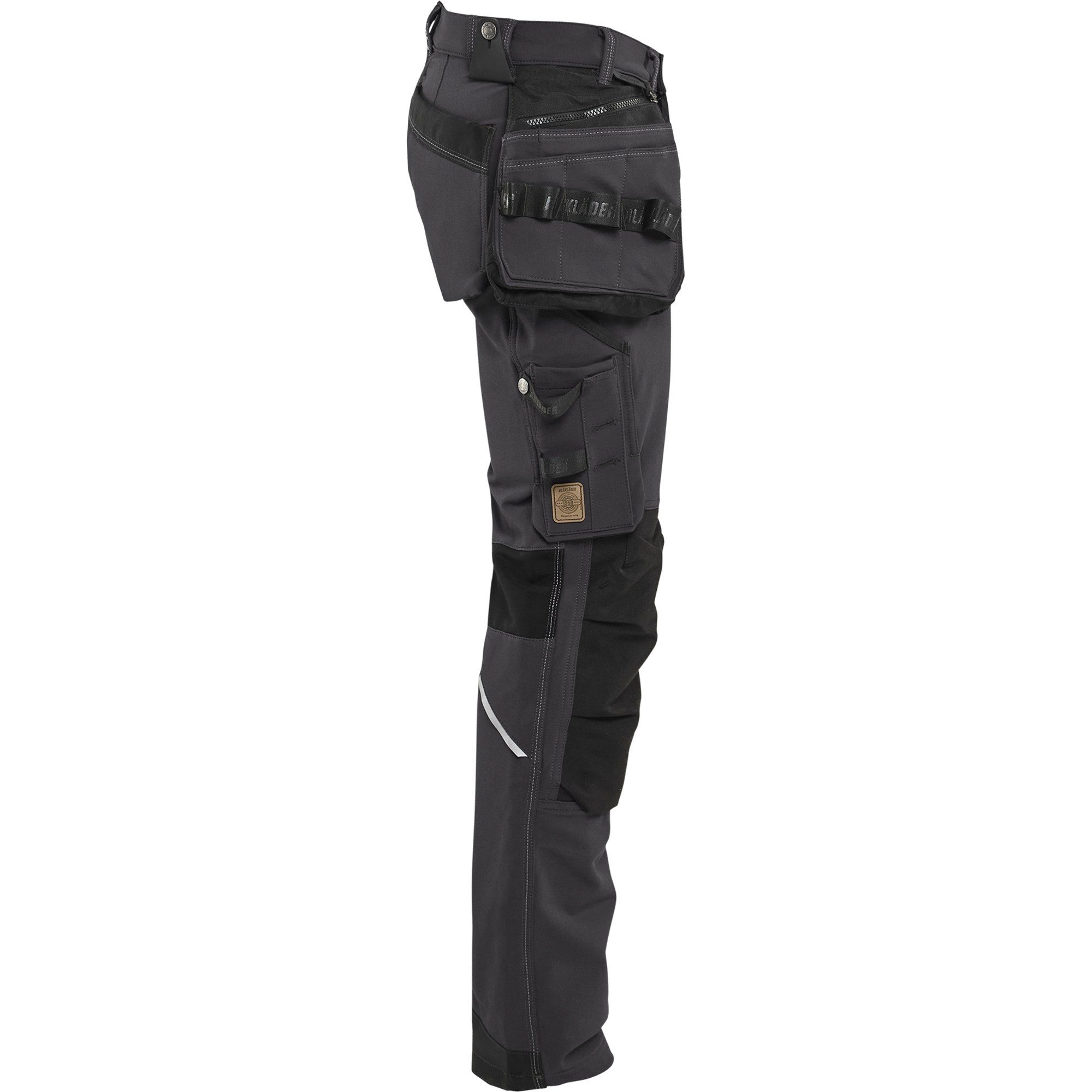 Blaklader X1900 4-Way Stretch Craftsman Work Trousers, Dark Grey/Black (2)