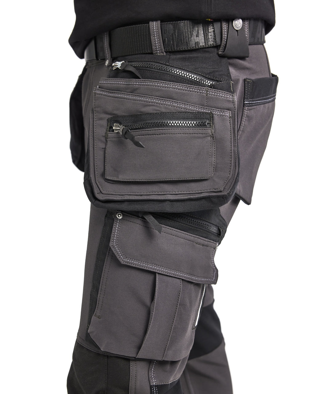 Blaklader X1900 4-Way Stretch Craftsman Work Trousers, Dark Grey/Black (8)