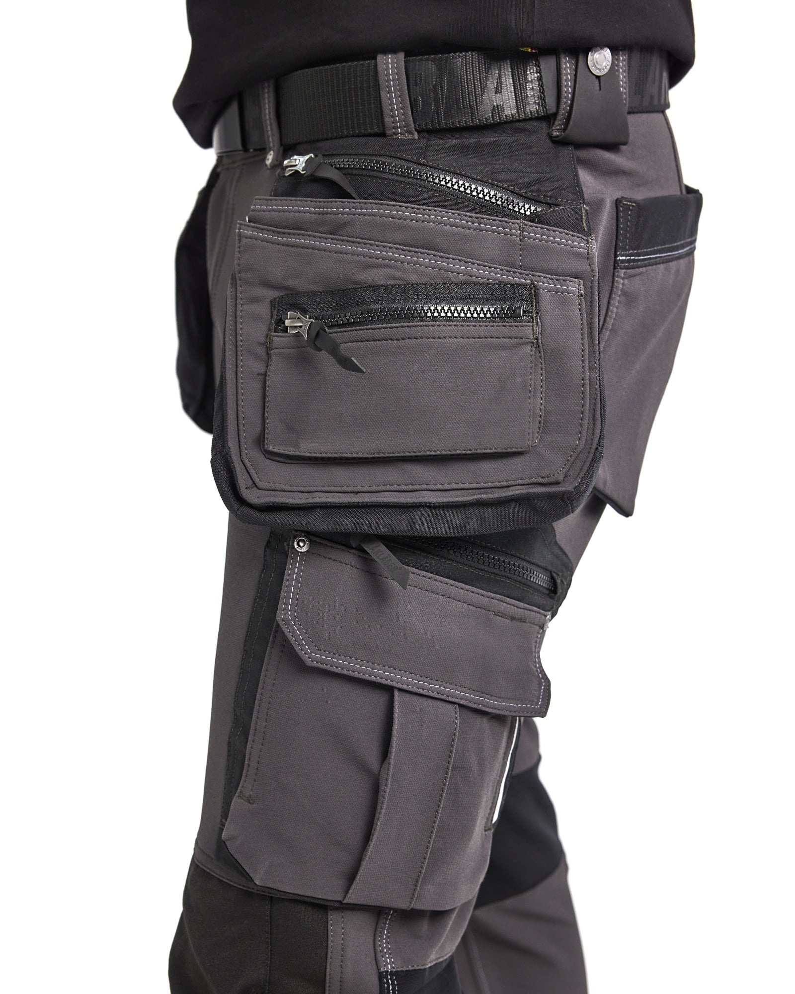 Blaklader X1900 4-Way Stretch Craftsman Work Trousers, Dark Grey/Black (8)