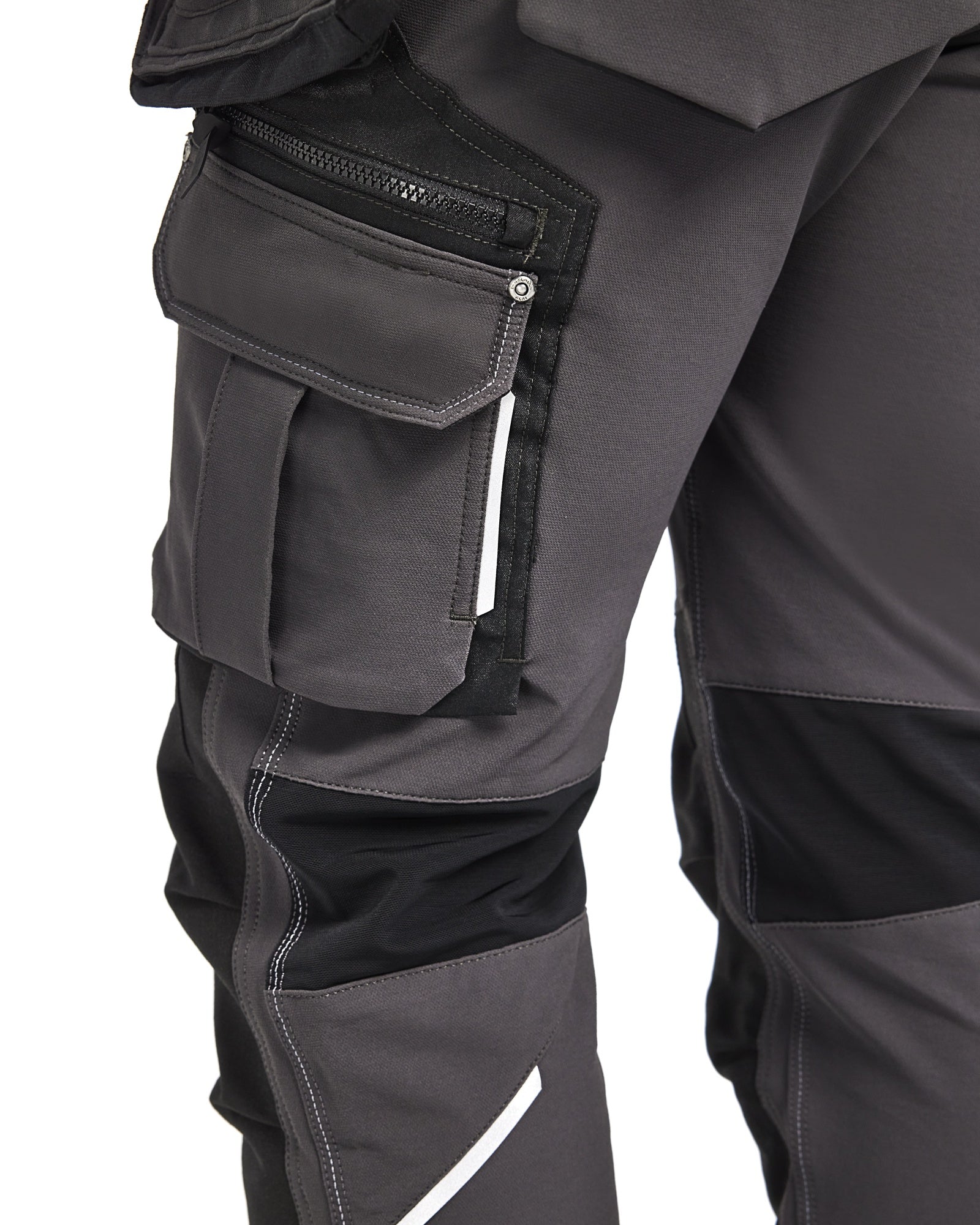 Blaklader X1900 4-Way Stretch Craftsman Work Trousers, Dark Grey/Black (10)