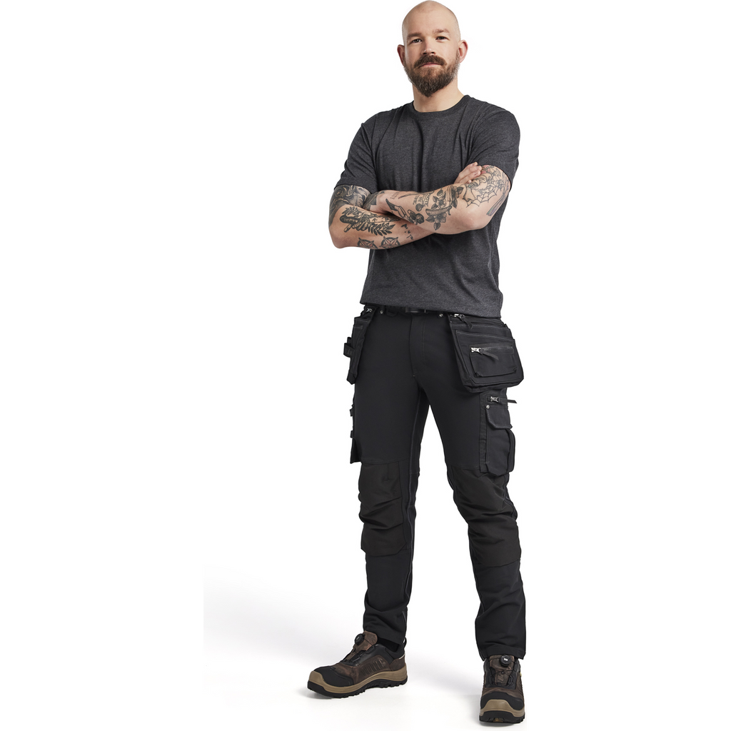 Blaklader X1900 4-Way Stretch Craftsman Work Trousers, Black (4)