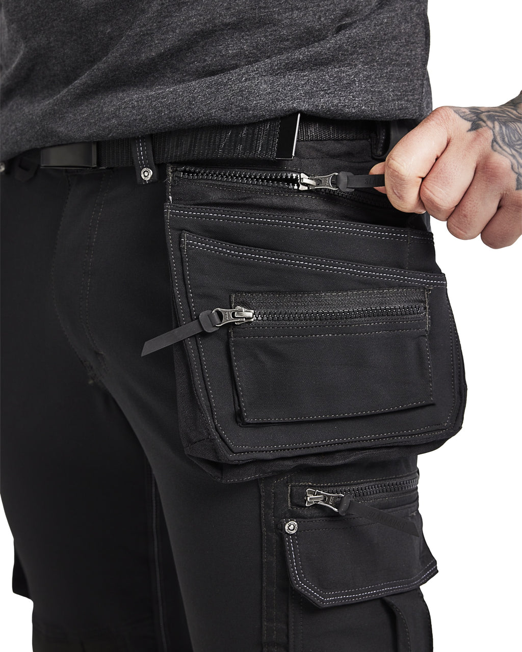 Blaklader X1900 4-Way Stretch Craftsman Work Trousers, Black (7)