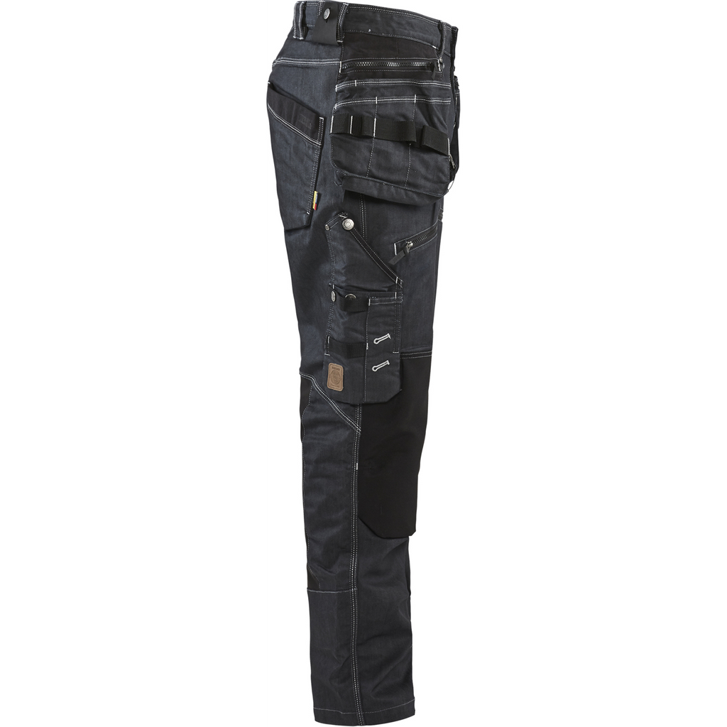 Blaklader X1900 Stretch Craftsman Work Trousers, Navy/Black (2)