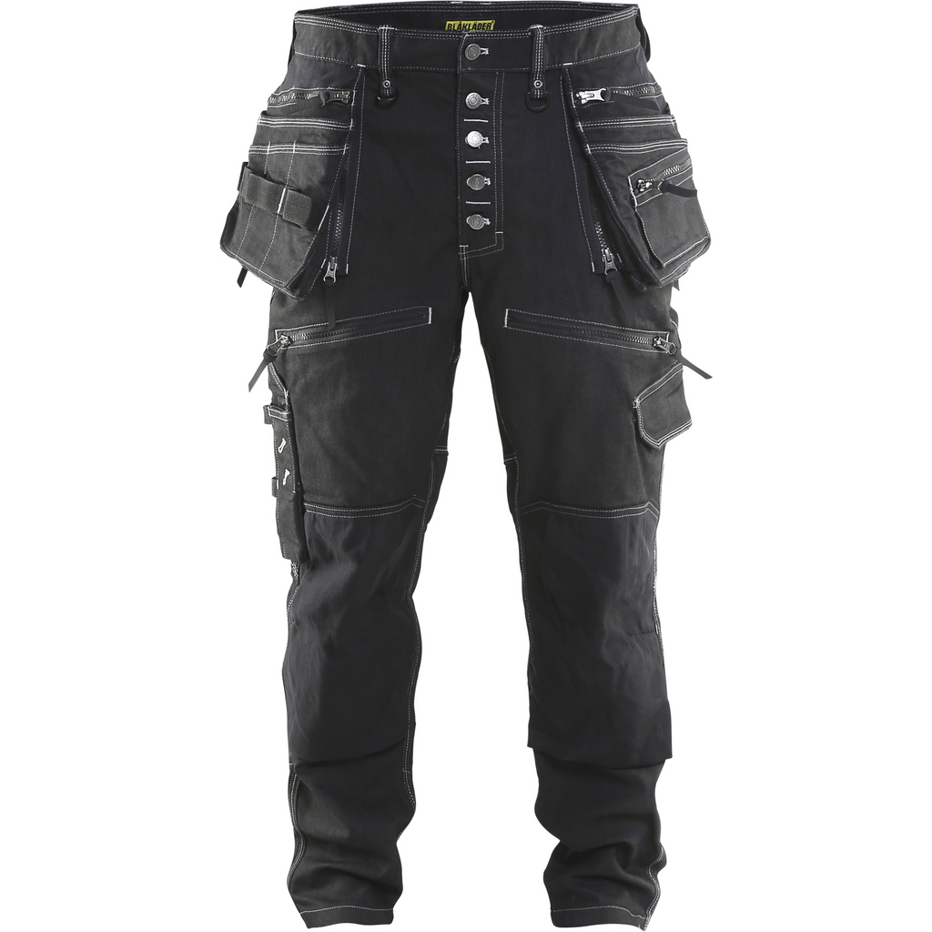 Blaklader X1900 Stretch Craftsman Work Trousers, Black