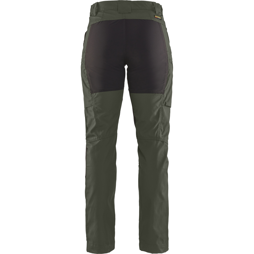 Blaklader Ladies Stretch Work Trousers, Army Green/Black (4)