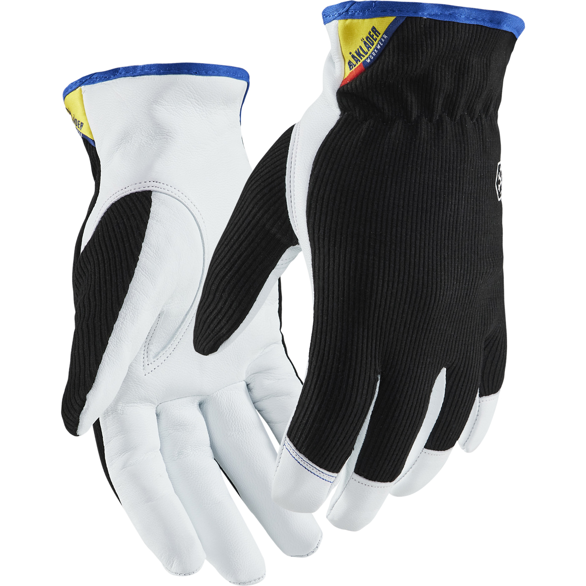 Blaklader Lined Work Glove, Black/White 6 pairs