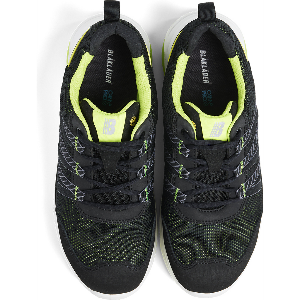 Blaklader SPRINTER Safety Shoe, Black/Lime Green (2)