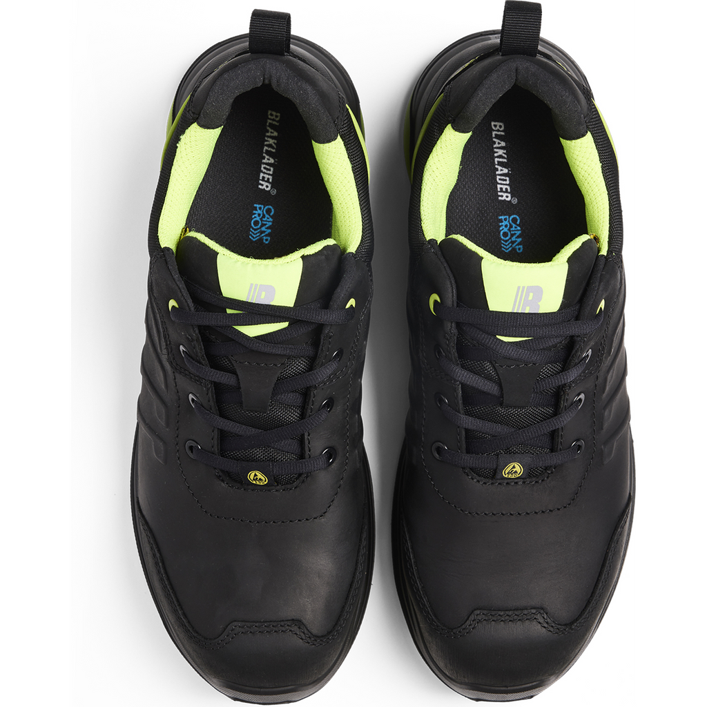 Blaklader SPRINTER Safety Shoe, Black/Lime Green (2)