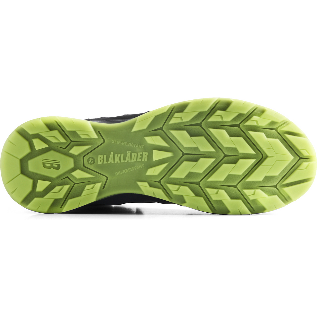 Blaklader SPRINTER Safety Shoe, Black/Lime Green (4)