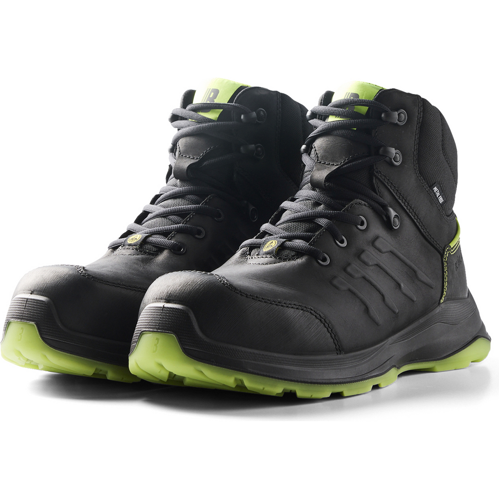 Blaklader SPRINTER Safety Shoe, Black/Lime Green (3)