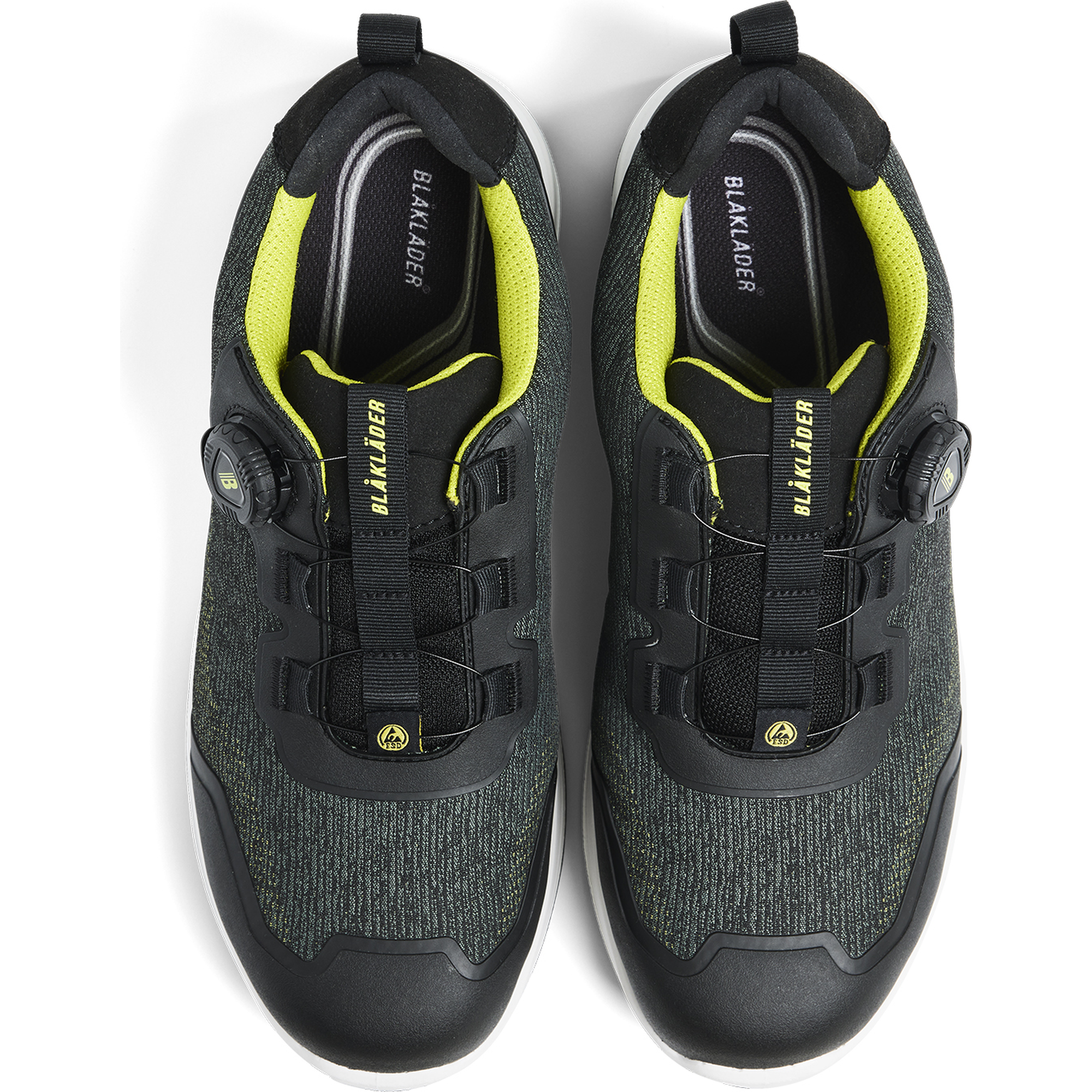 Blaklader CRADLE Safety Shoe, Army Green/Yellow (2)